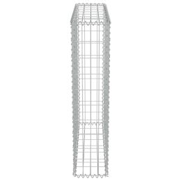 vidaXL Gabion Wall with Covers Galvanized Steel 31.5"x7.87"x39.4"