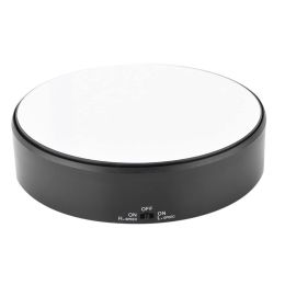 Mirror Surface 360° Rotary Display Stand Adjustable Rotating Speed Turntable Jewelry Holder