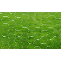 vidaXL Chicken Wire Fence Galvanised Steel 25x0.75 m Silver