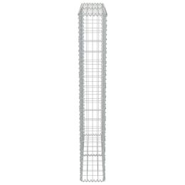 vidaXL Muro gabião com tampas aço galvanizado 100x20x150 cm